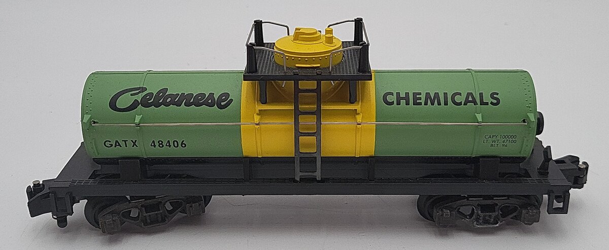 American Flyer 6-48406 S Gauge Celanese Chemicals Single Dome Tank Car #48406 EX/Box
