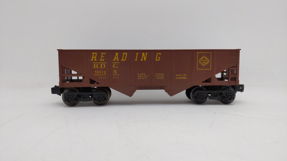 Lionel 6-9015 O Gauge Reading 2-Bay Hopper EX