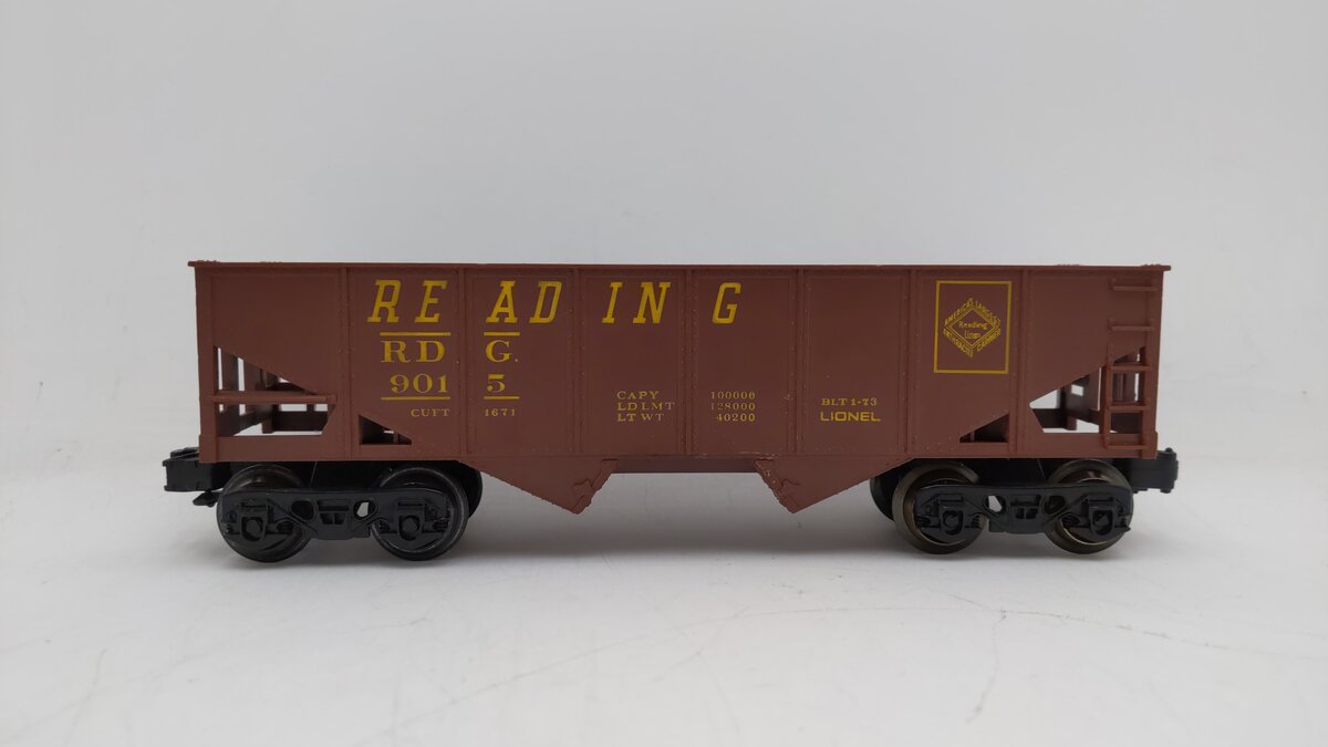 Lionel 6-9015 O Gauge Reading 2-Bay Hopper EX