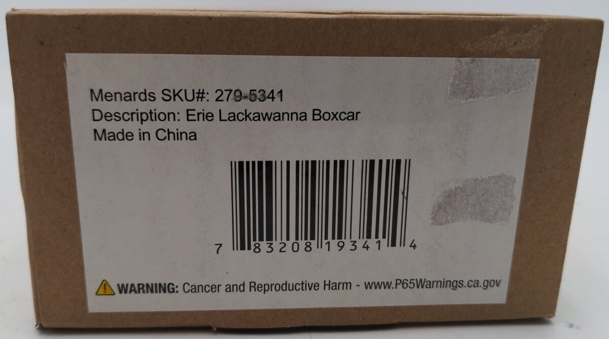 Menards 279-5341 O Erie Lackawanna Box Car #13025 EX/Box