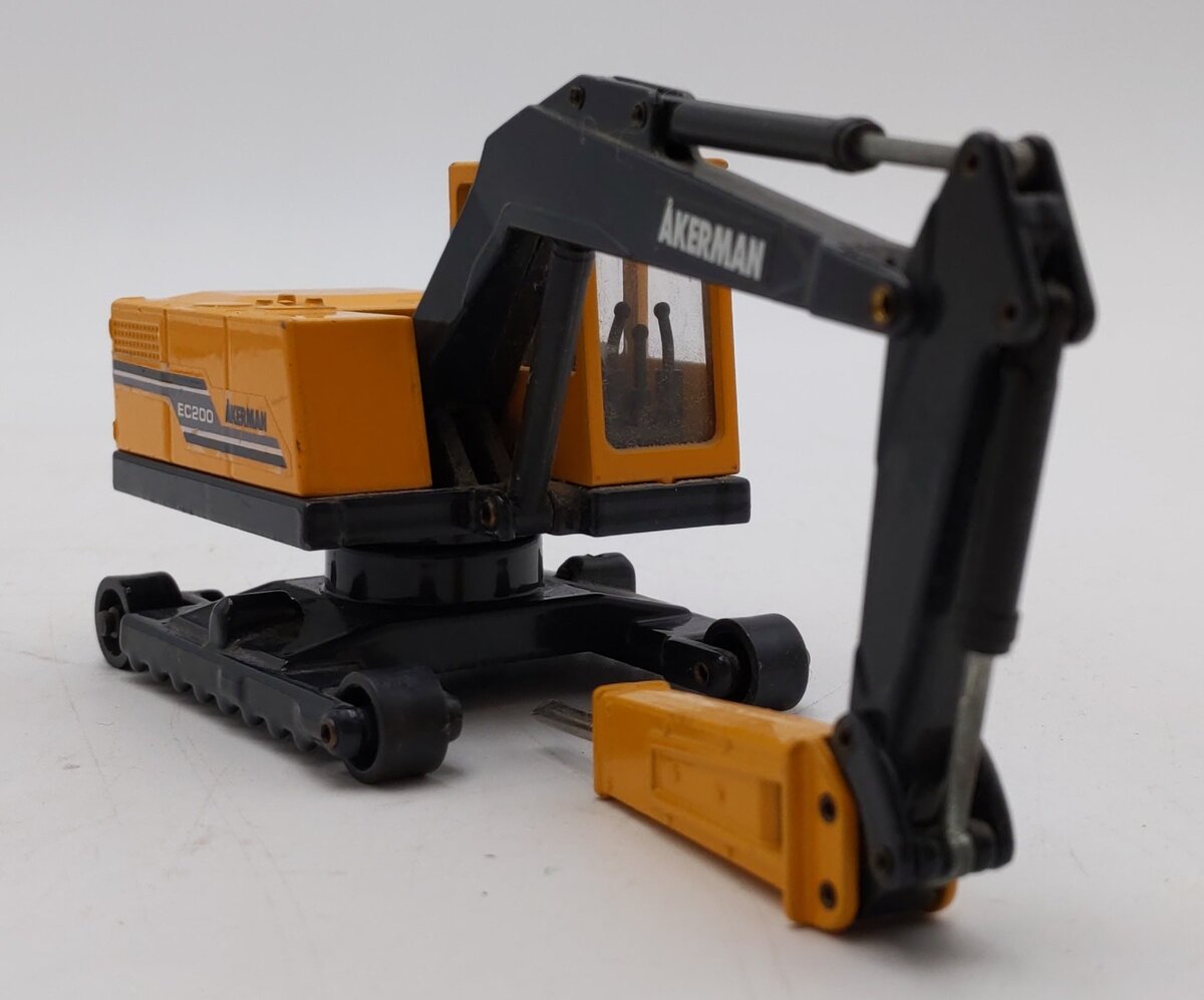 Joal 1:50 Scale Akerman EC200 Yellow Excavator w/Hammer