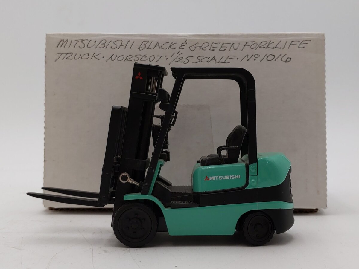 Norscot 1:25 Mitsubishi Black & Green Forklift Truck EX