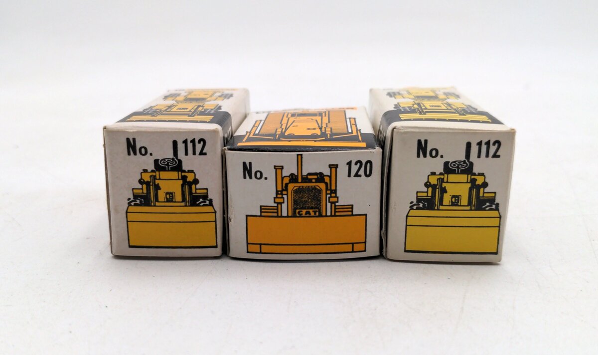 NZG 112 & 120 1:87 Scale CAT Dozer & Wheel Loaders Set of 3 LN/Box