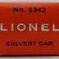 Lionel 6-27784 Conventional Classics NYC Culvert Gondoa #6342 - Red LN/Box