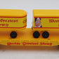 Portlines Hobbies S Scale "Worlds Greatest Show" Flatcar w/ Trailers EX/Box