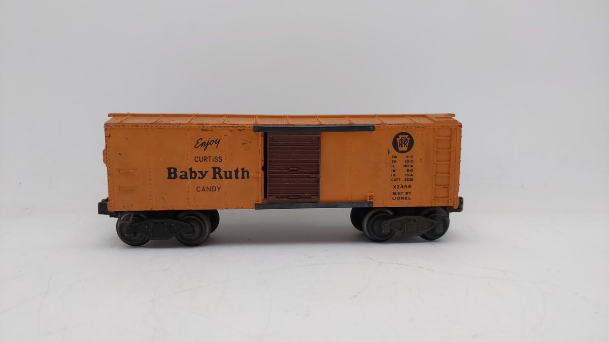 Lionel X2454 Vintage O Baby Ruth Railroad Boxcar VG