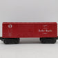 Lionel X6014 Vintage O Red Baby Ruth Double Door Boxcar EX