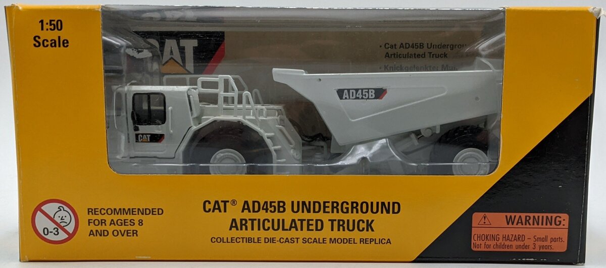 Norscot 55191 1:50 Caterpillar AD45B Underground Articulated Truck - White NIB