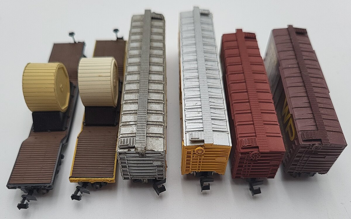 Atlas & Other N Scale Assorted Freight Cars: 30552, 310820, 11503, 20201 [6] EX