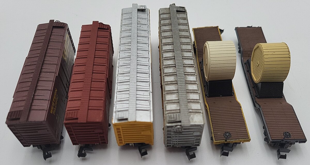 Atlas & Other N Scale Assorted Freight Cars: 30552, 310820, 11503, 20201 [6] EX