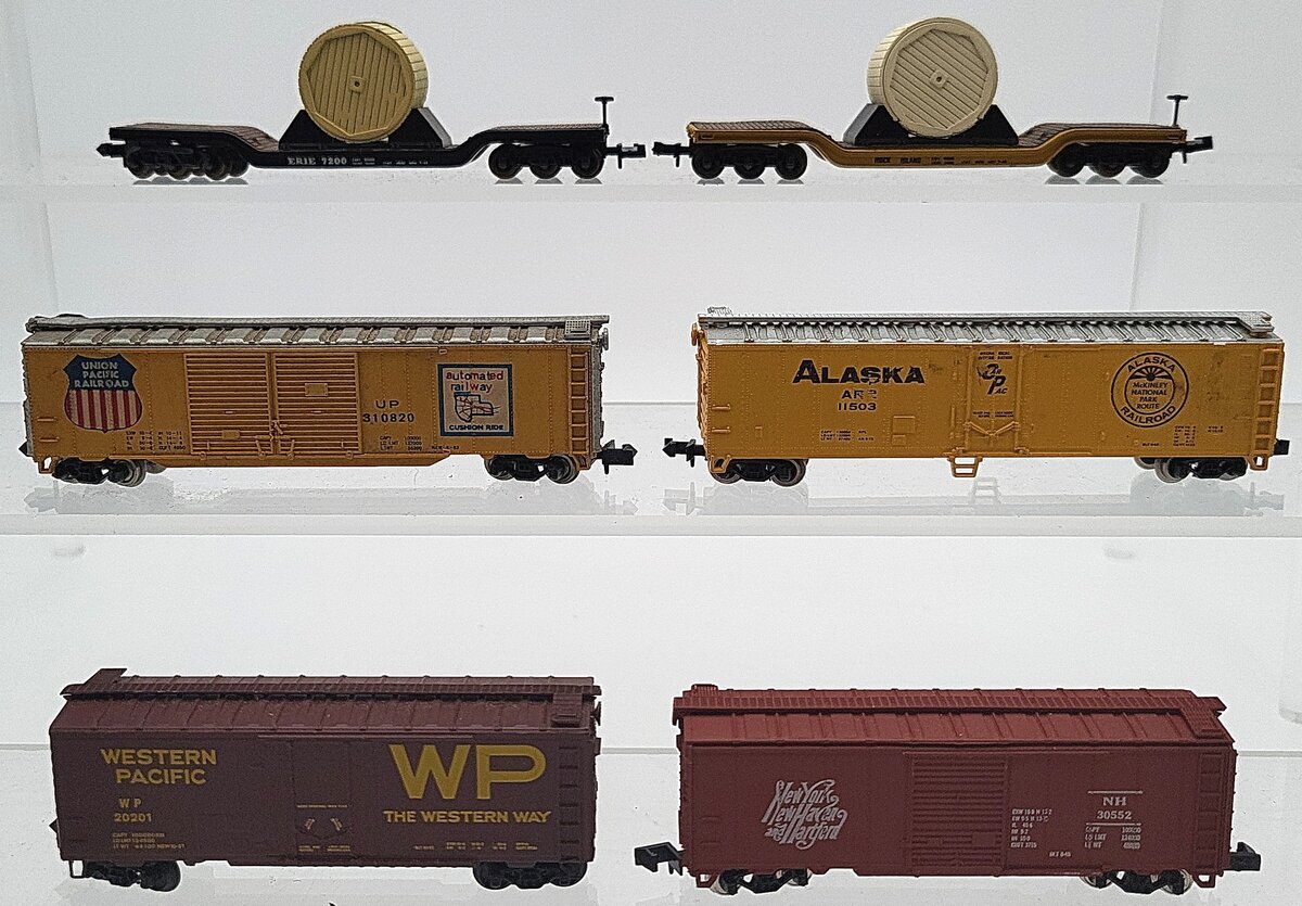 Atlas & Other N Scale Assorted Freight Cars: 30552, 310820, 11503, 20201 [6] EX