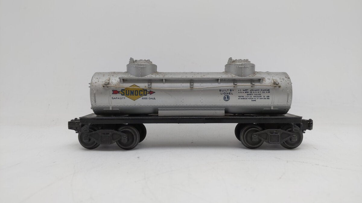 Lionel 2465 Vintage O Sunoco Double Dome Tank Car EX
