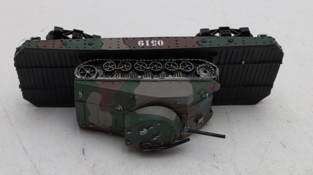 Bachmann Hawthorne Village HO WWII Armored Tank Car #0519 LN/Box