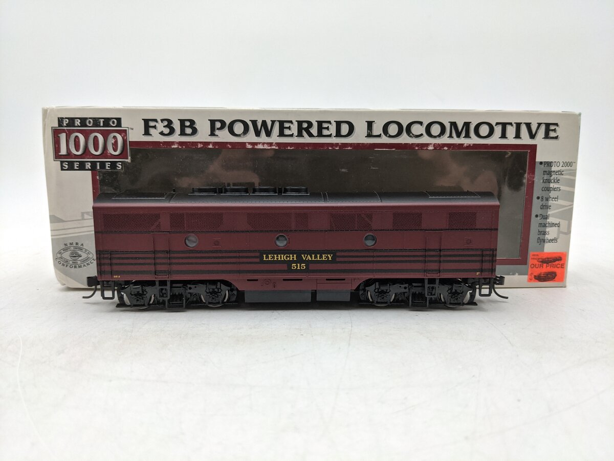 Proto 1000 23967 HO Scale F3B Locomotive Lehigh Valley #515 EX/Box