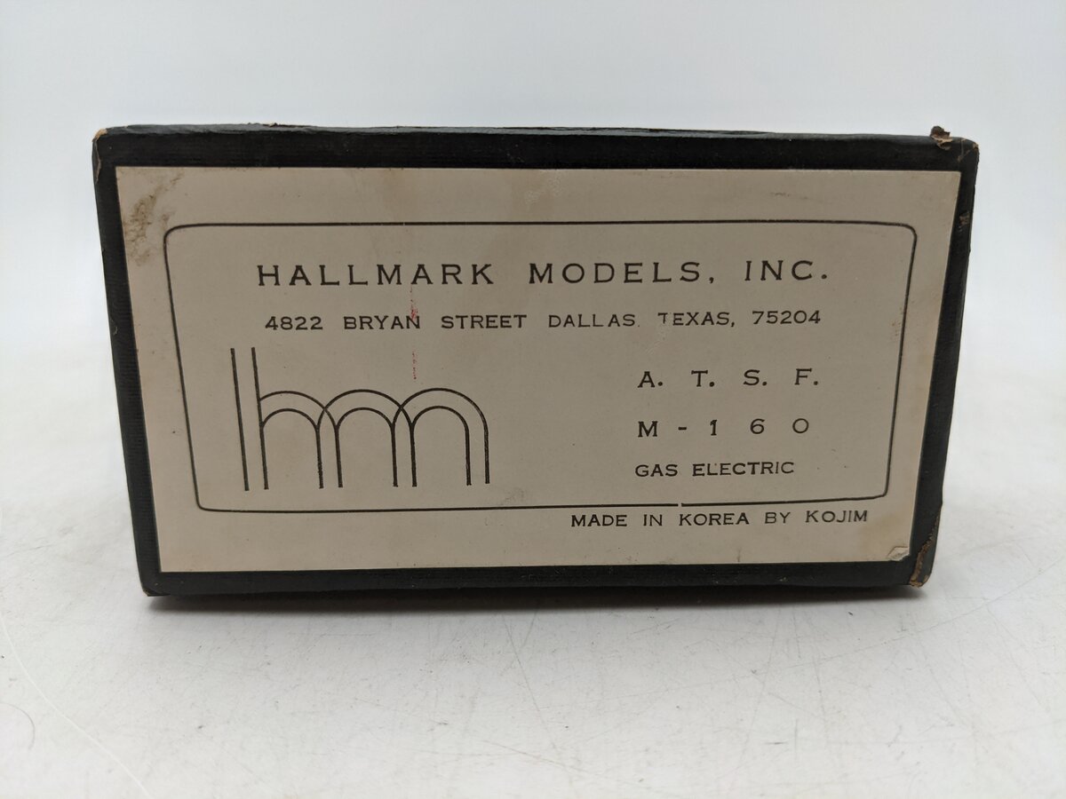 Hallmark Models M-160 ATSF Santa Fe Gas Electric Doodgle Bug VG/Box