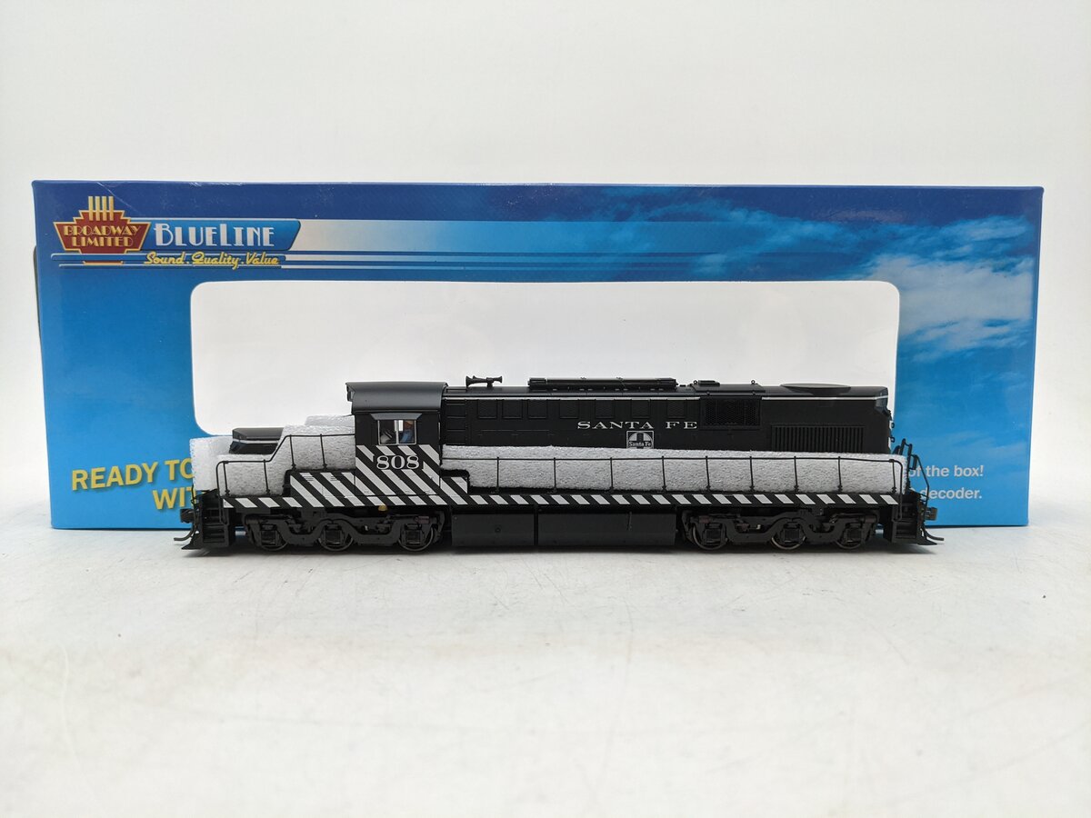 Broadway Limited 5092 HO Santa Fe Alco RSD15 Low Hood Blue Line™ #808 EX/Box