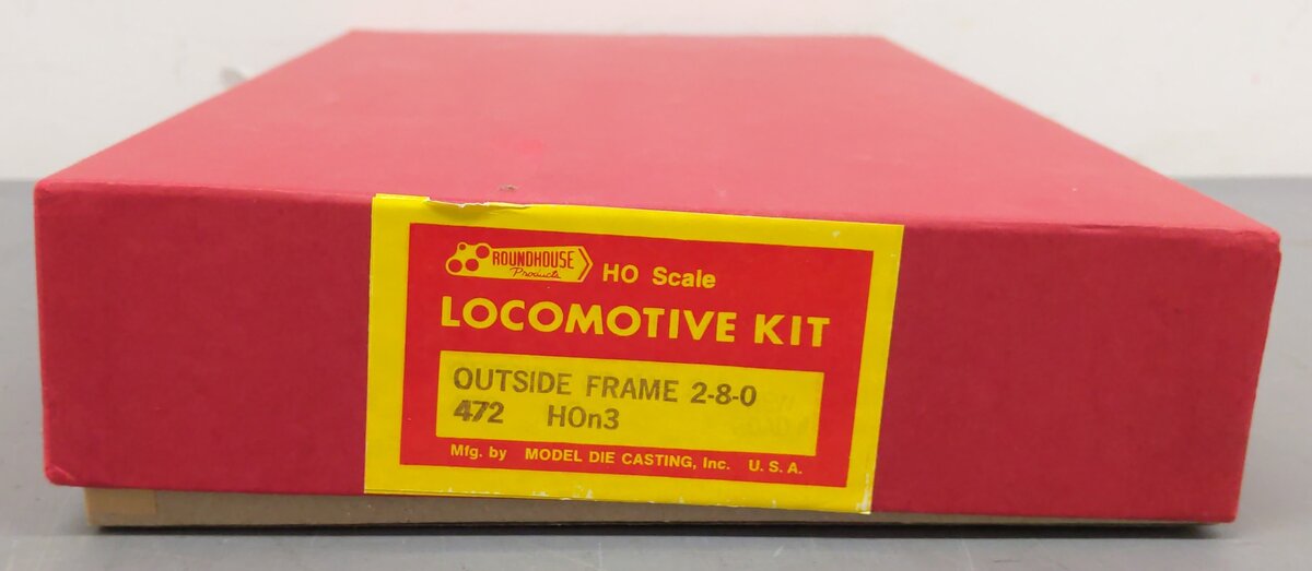 Roundhouse 472 HOn3 Old Timer Series Outside Frame for 2-8-0 Locomotive Kit EX/Box