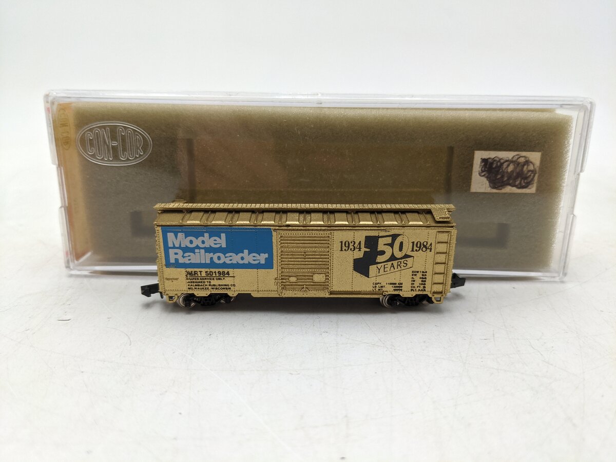 Con-Cor 8305MR N Scale Model Railroader 50th Anniversary Box Car #501984 EX/Box