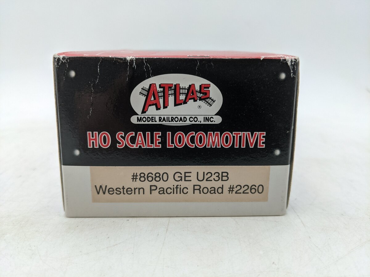 Atlas 8680 HO Scale Western Pacific Road GE U23B Diesel Locomotive #2260 EX/Box