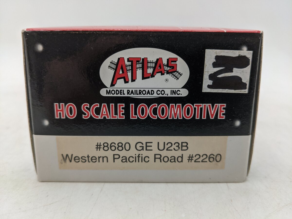 Atlas 8680 HO Scale Western Pacific Road GE U23B Diesel Locomotive #2260 EX/Box