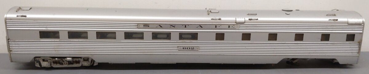 USA Trains R31003 G Gauge Santa Fe Aluminum Diner Car #602 (Metal Wheels)