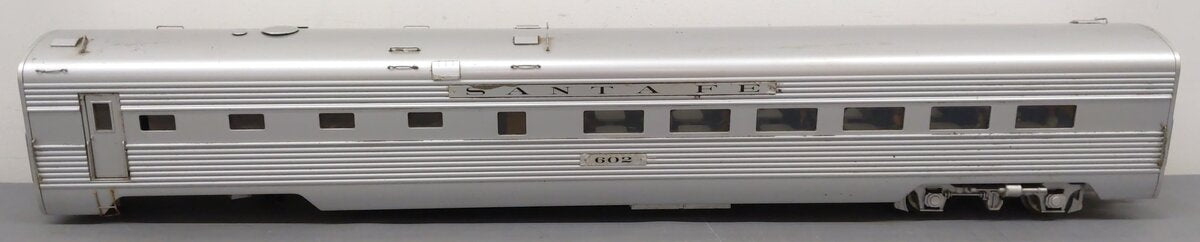 USA Trains R31003 G Gauge Santa Fe Aluminum Diner Car #602 (Metal Wheels)