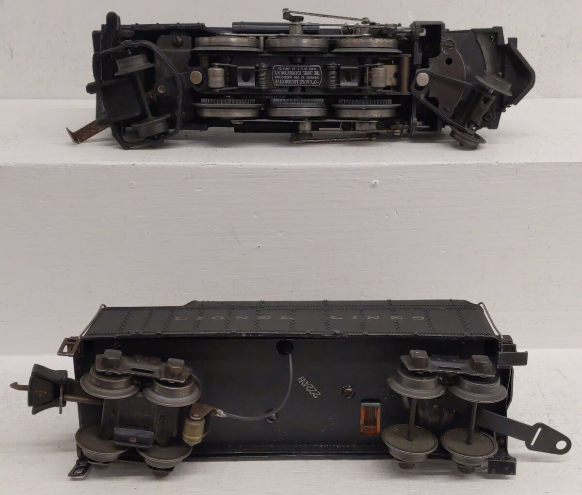 Lionel 224E Vintage O Die-Cast 2-6-2 Steam Locomotive & Tender 2224W VG