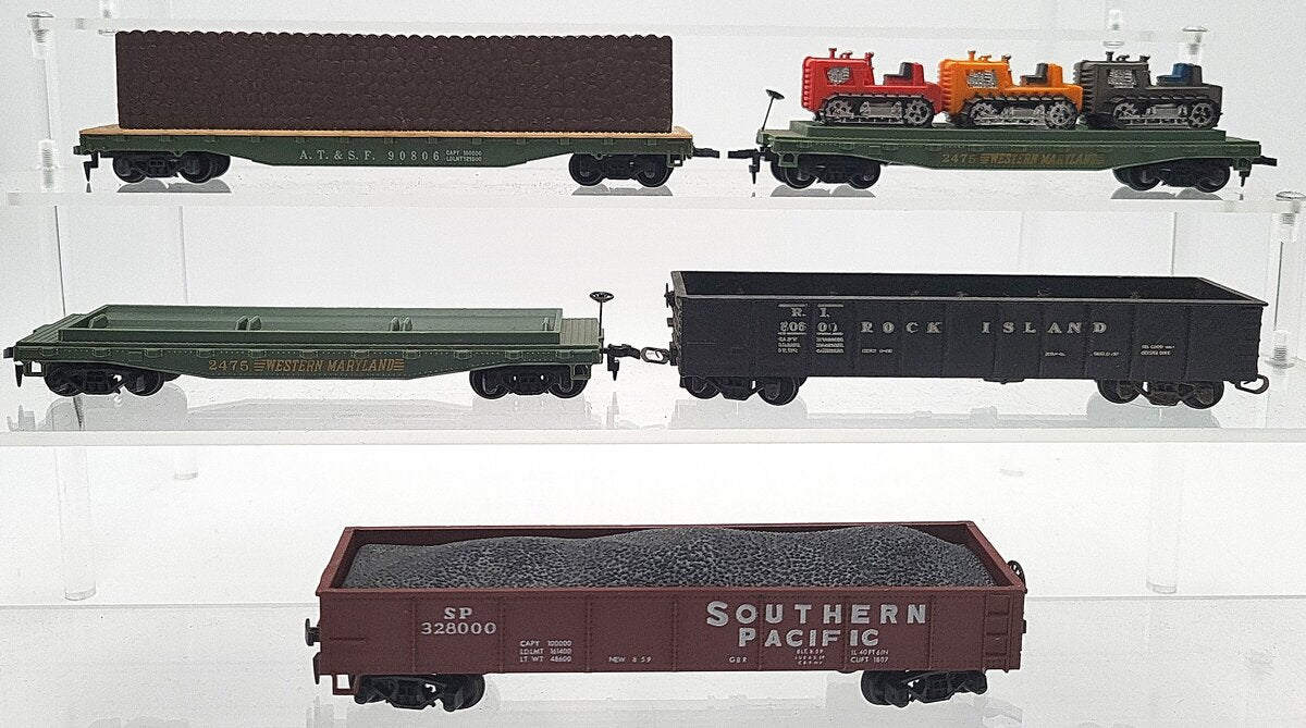 Tyco & Other HO Scale Assorted Freight Cars: 2475, 328000, 80600, 90806 [5] VG