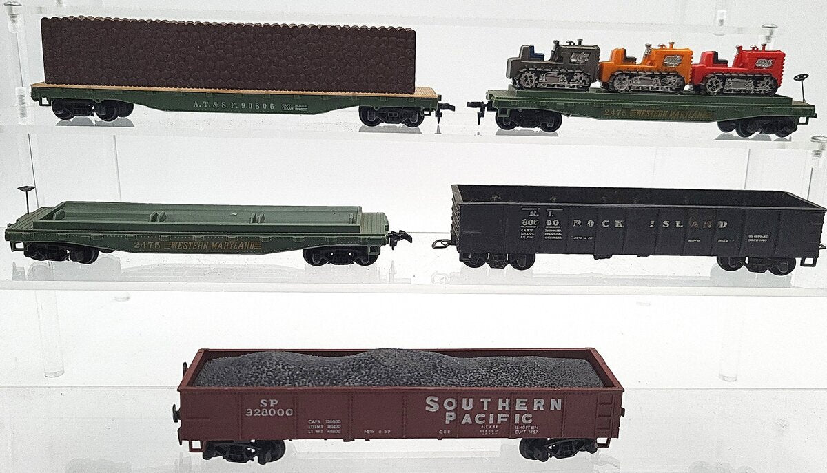 Tyco & Other HO Scale Assorted Freight Cars: 2475, 328000, 80600, 90806 [5] VG