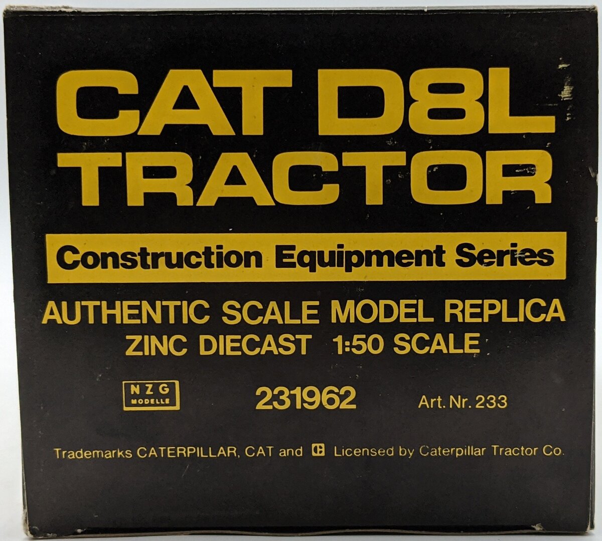 NZG 233 1:50 CAT D8N Track-Type Tractor