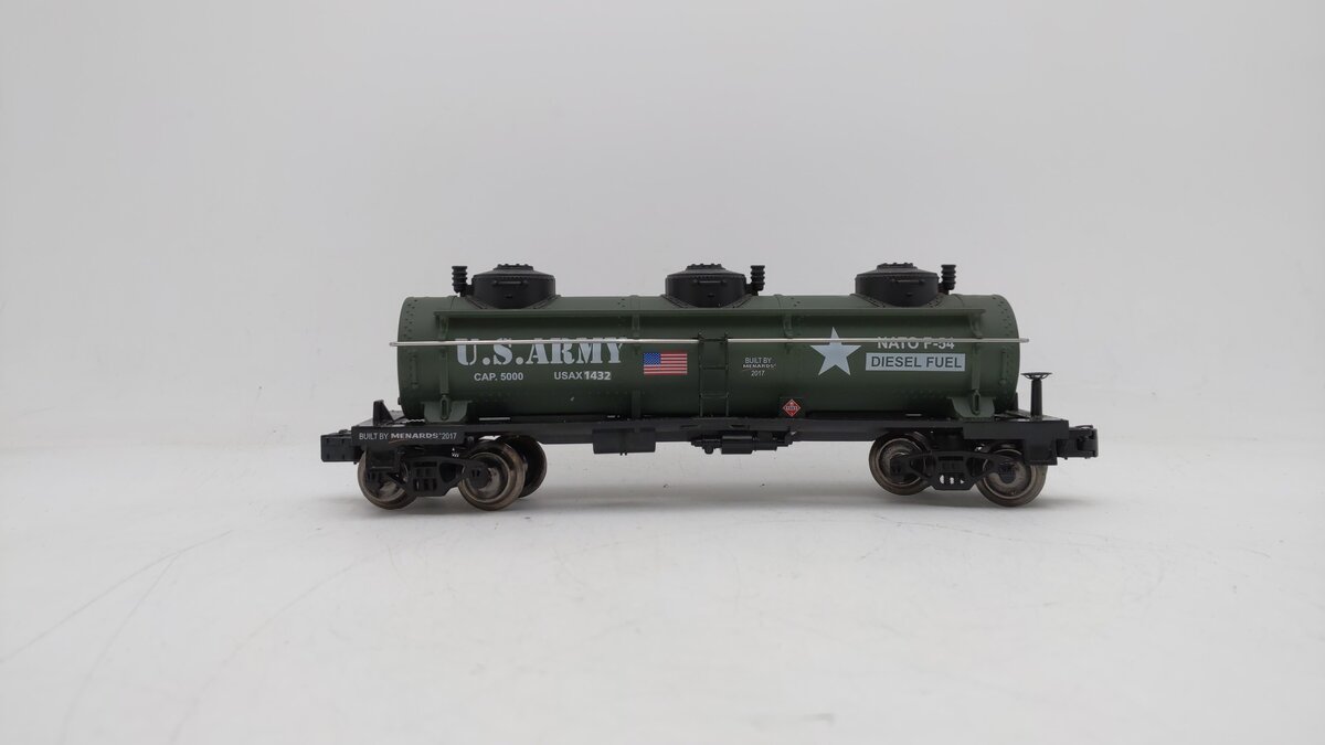 Menards 279-3950 O U.S. Army Military Tank Car #1432 EX/Box
