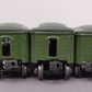 Lionel 2440S Vintage O Lionel Lines Illuminated Grn Tinplate Passenger 3-Car Set VG