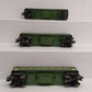 Lionel 2440S Vintage O Lionel Lines Illuminated Grn Tinplate Passenger 3-Car Set VG