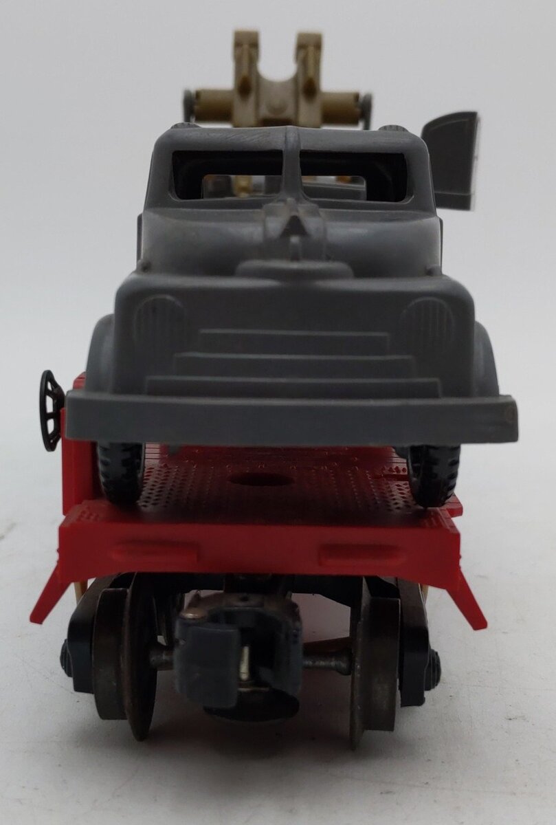 Lionel 6804 Vintage O Flatcar w/ USMC AA Gun Truck & Sound Truck VG/Box