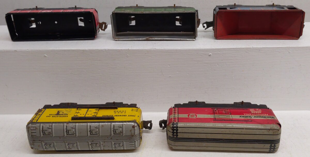 Marx S Gauge Assorted Freight Cars; 37970, 10966, 28500, 91257, 86000 [5]