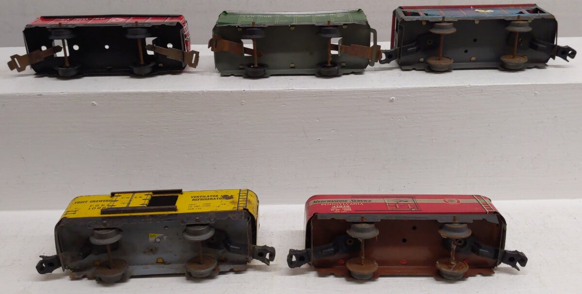 Marx S Gauge Assorted Freight Cars; 37970, 10966, 28500, 91257, 86000 [5]