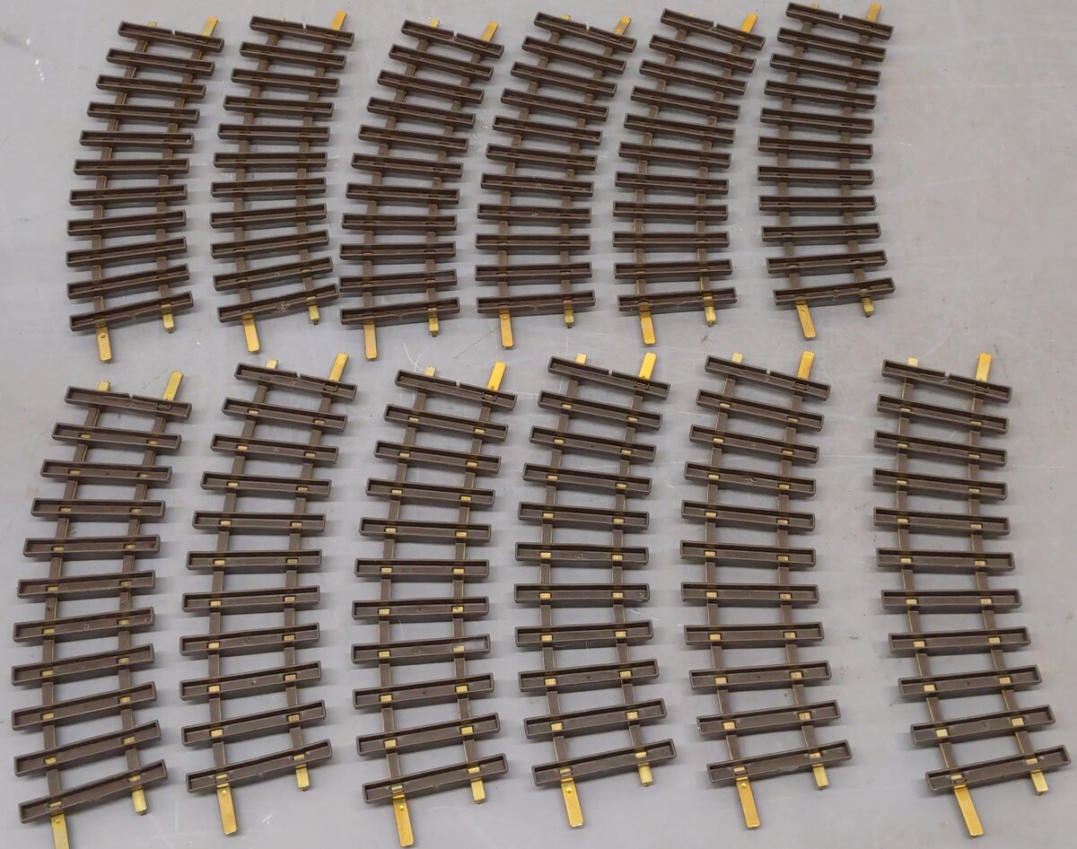 LGB 1100 G Scale 30 Degree Curved Track Sections (12) VG/Box