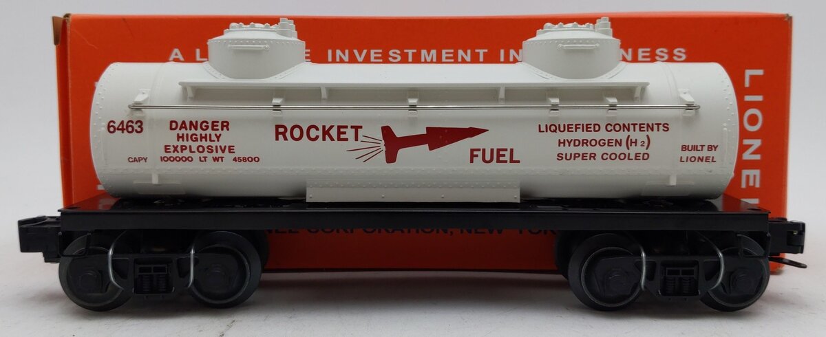 Lionel 6463 O Gauge Rocket Fuel Double Dome Tank Car EX/Box