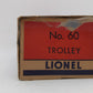 Lionel 60 Vintage O Lionelville Motorized Rapid Transit Trolley EX/Box