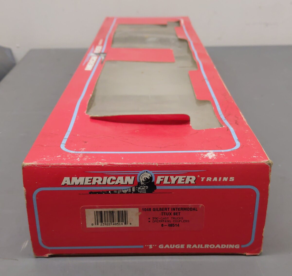 American Flyer 6-48514 S Scale Gilbert Intermodal TTUX Set EX/Box