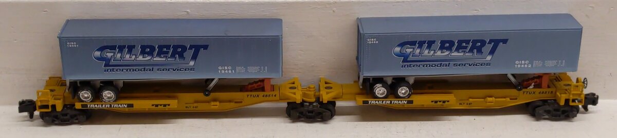American Flyer 6-48514 S Scale Gilbert Intermodal TTUX Set EX/Box