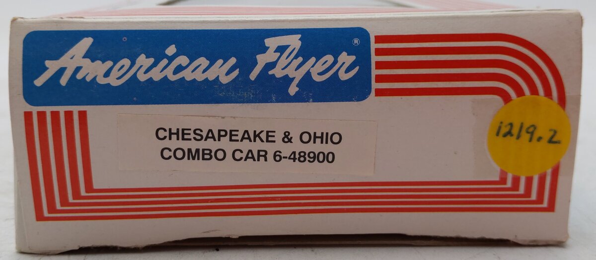 American Flyer 6-48900 S Gauge Chesapeake & Ohio Combination Car VG/Box