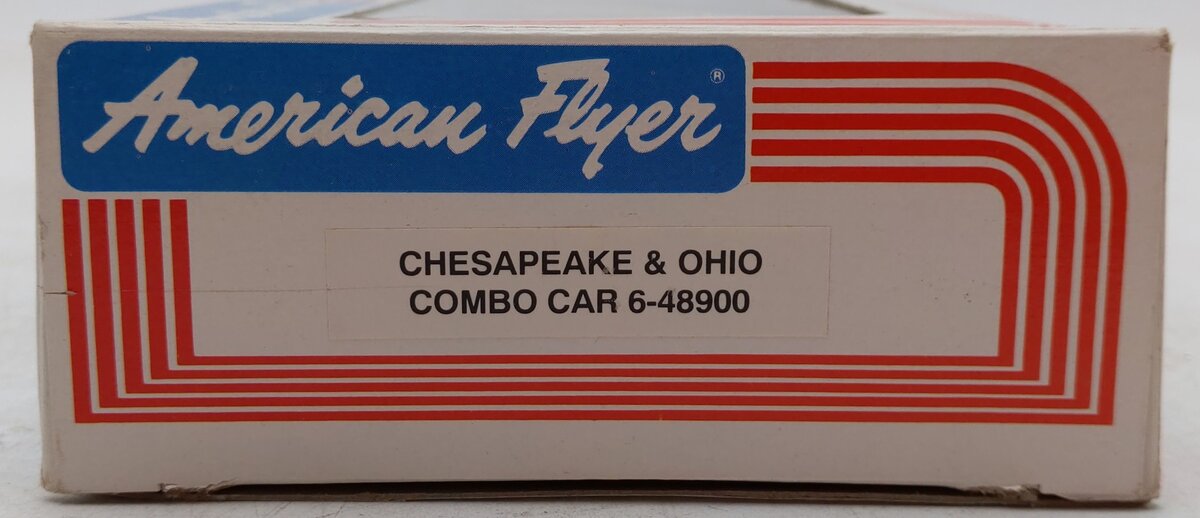 American Flyer 6-48900 S Gauge Chesapeake & Ohio Combination Car VG/Box