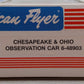 American Flyer 6-48903 S Gauge Chesapeake & Ohio Observation Car VG/Box