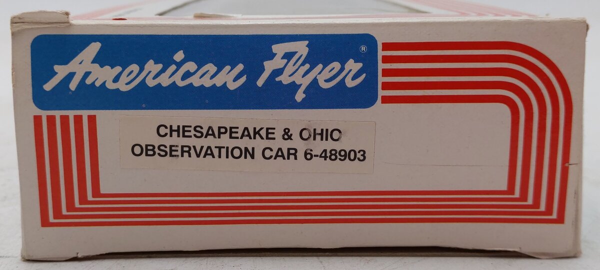 American Flyer 6-48903 S Gauge Chesapeake & Ohio Observation Car VG/Box