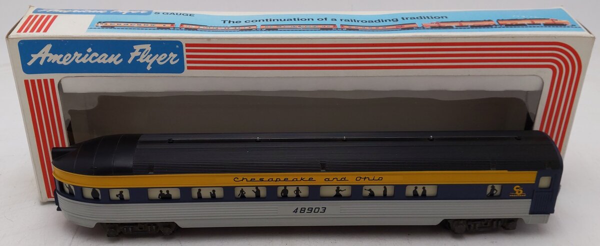 American Flyer 6-48903 S Gauge Chesapeake & Ohio Observation Car VG/Box
