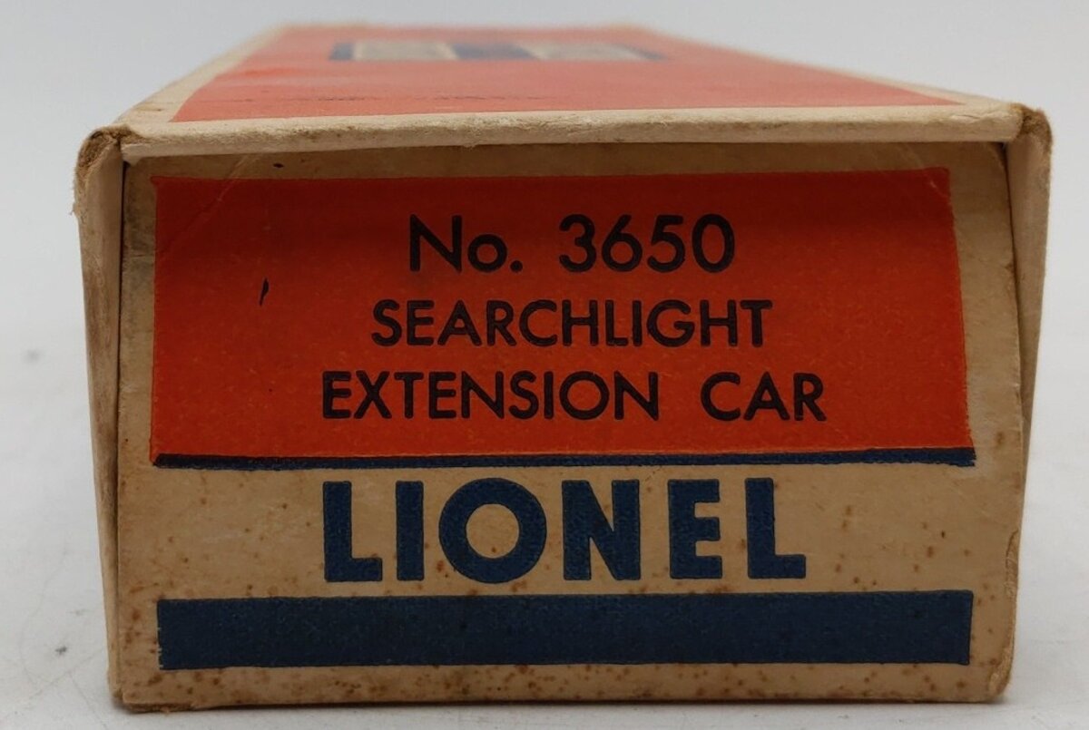Lionel 3650 Vintage O Lionel Lines Gray Operating Extension Searchlight Car VG/Box