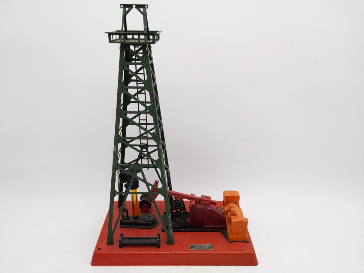 Lionel 455 Vintage O Operating Oil Derrick and Pumper VG