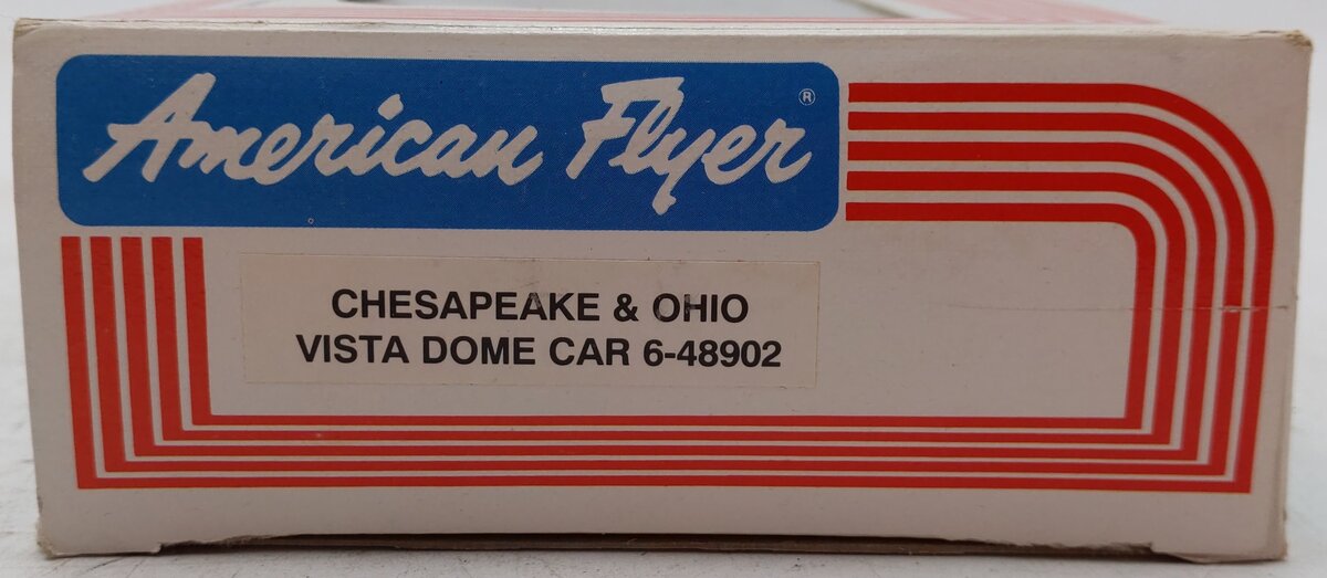 American Flyer 6-48902 S Gauge Chesapeake & Ohio Vista Dome Car EX/Box