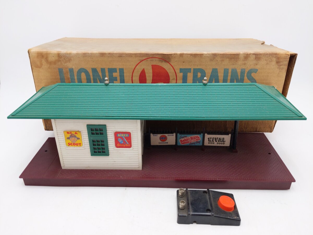 Lionel 257 Vintage O Freight Station w/ Diesel Horn EX/Box
